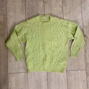 Free People Sundae Mint Green Knit Sweater Size Small